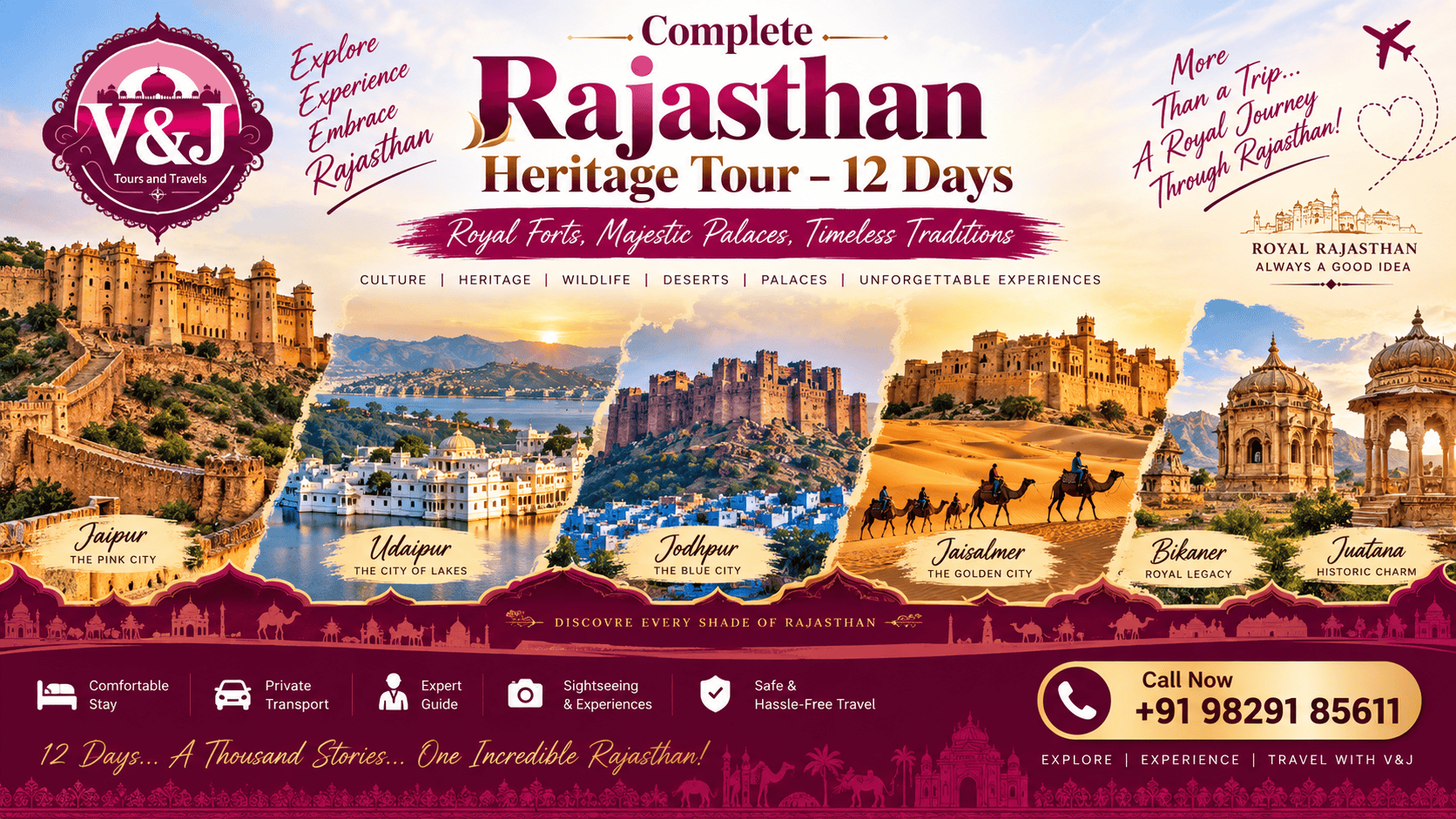 Complete Rajasthan Heritage Tour – 12 Days