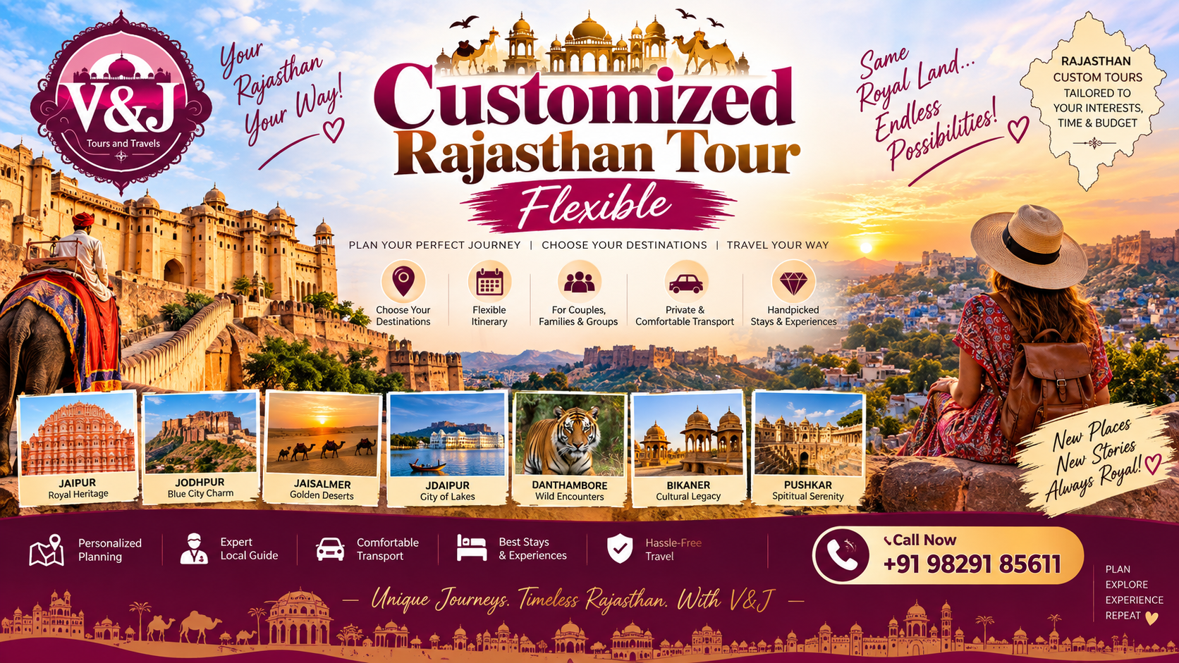 Customized Rajasthan Tour – Flexible