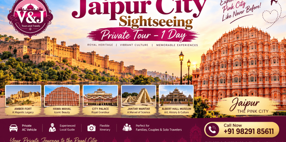 Jaipur City Sightseeing Private Tour – 1 Day