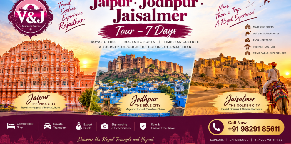 Jaipur Jodhpur Jaisalmer Tour – 7 Days