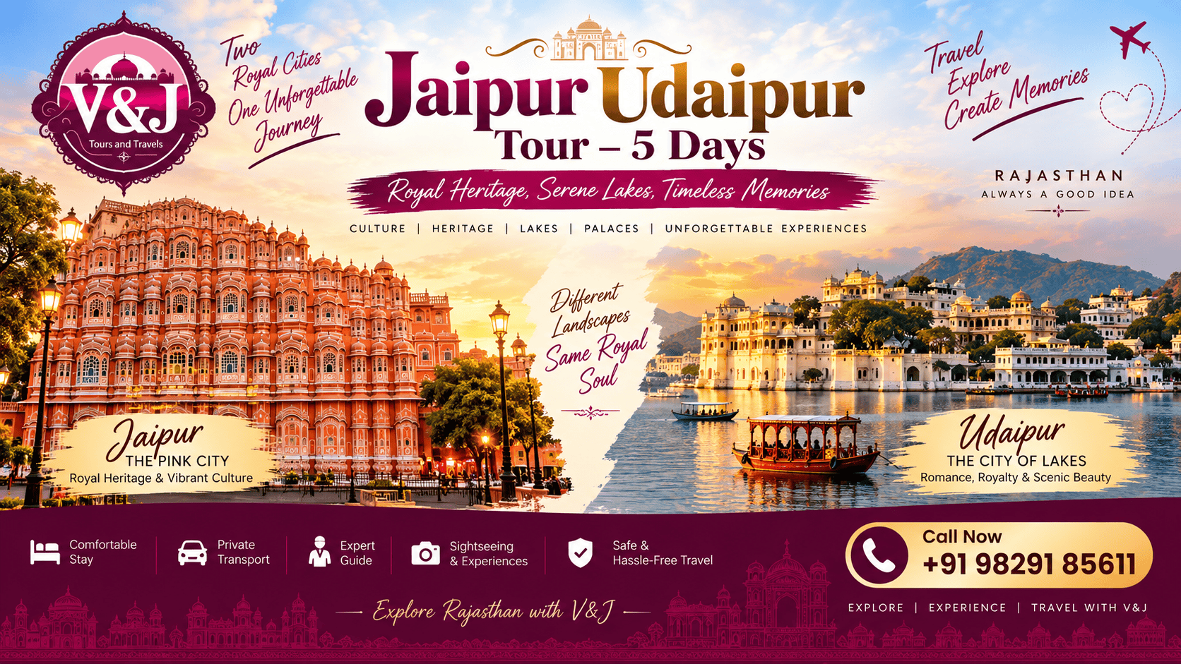 Jaipur Udaipur Tour – 5 Days