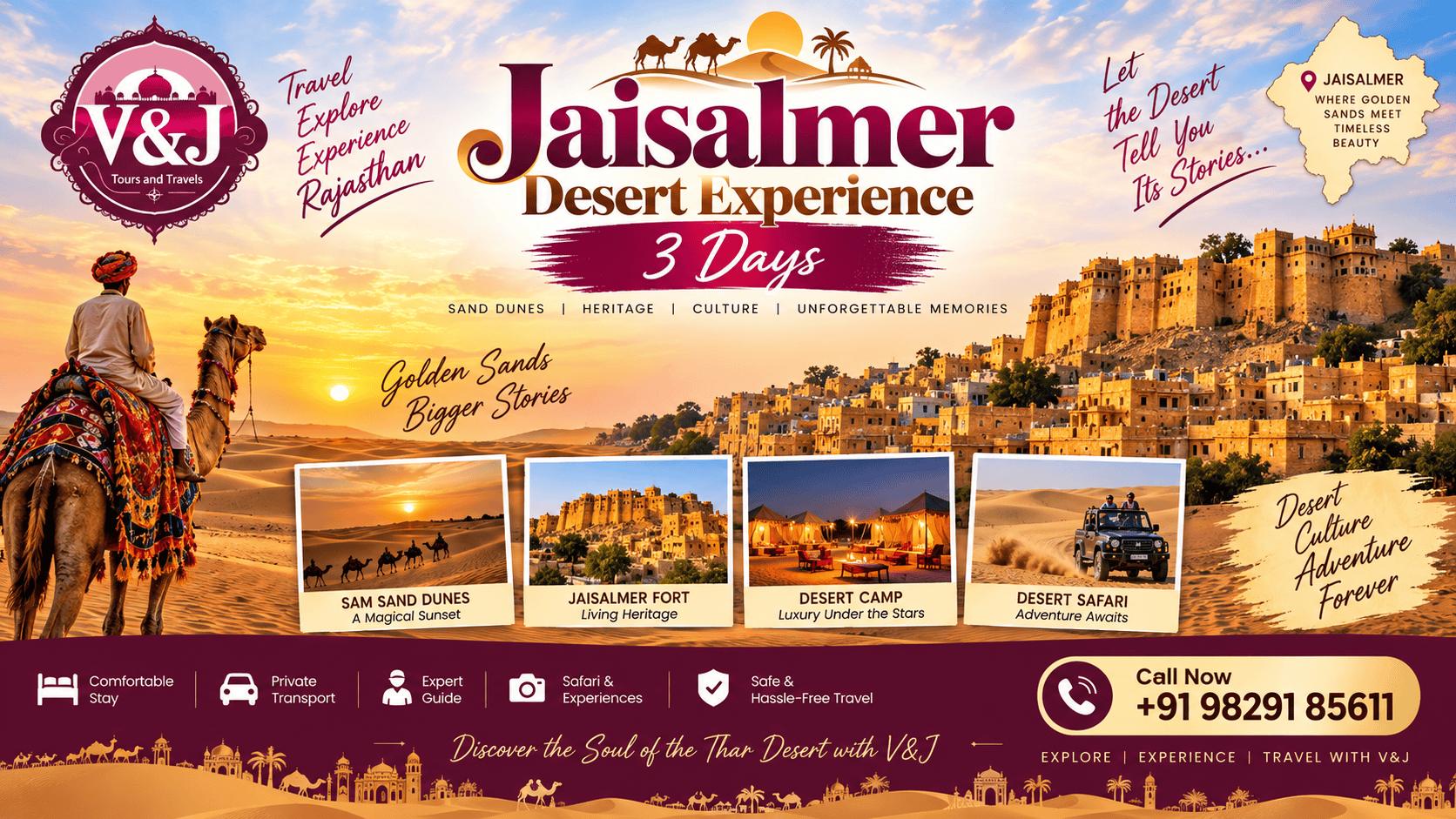 Jaisalmer Desert Experience – 3 Days